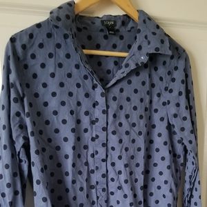 Jcrew button down blue shirt